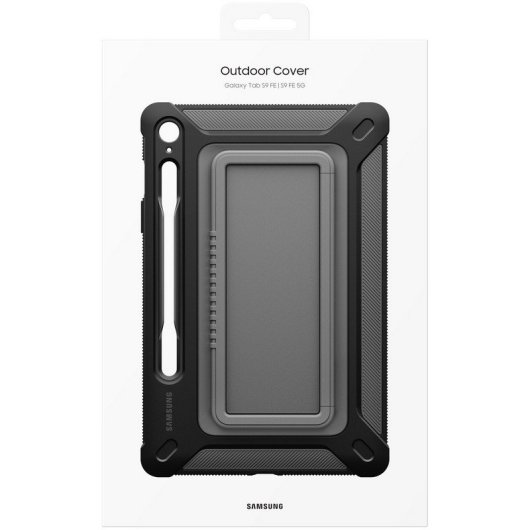 Samsung Funda Resistente con Soporte Negra para Galaxy Tab S9 FE / Tab S9 FE 5G