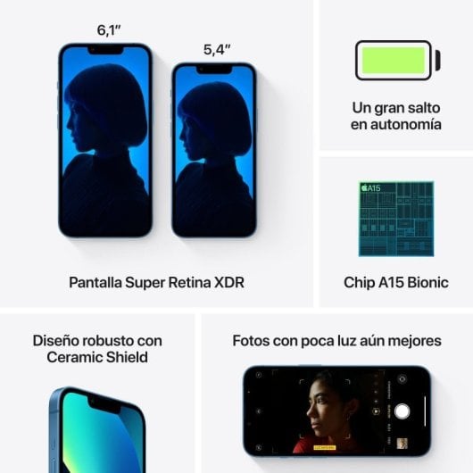 Replay iPhone 13 128 GB Blau Generalüberholt