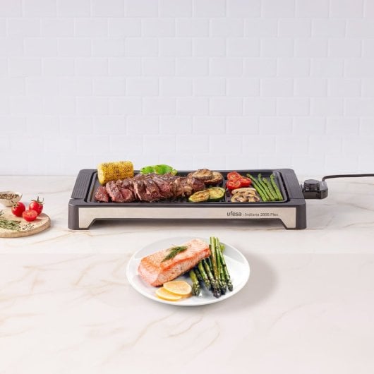 Ufesa Indiana 2000 Plex Grill 45x25cm 2000W Nero