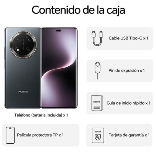 Honor Magic7 Lite 5G 8GB/512GB Smartphone 6.78" AMOLED 120Hz 108MP 6600mAh Negro