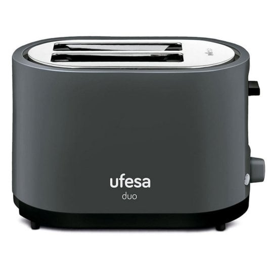 Grille-pain Ufesa TT7585 Duo à deux fentes 750 W Gris foncé