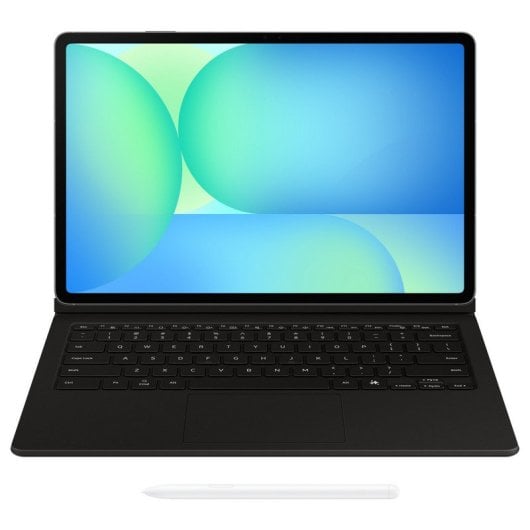 Samsung Book Cover AI Funda con Teclado Negra para Galaxy Tab S10 FE Plus