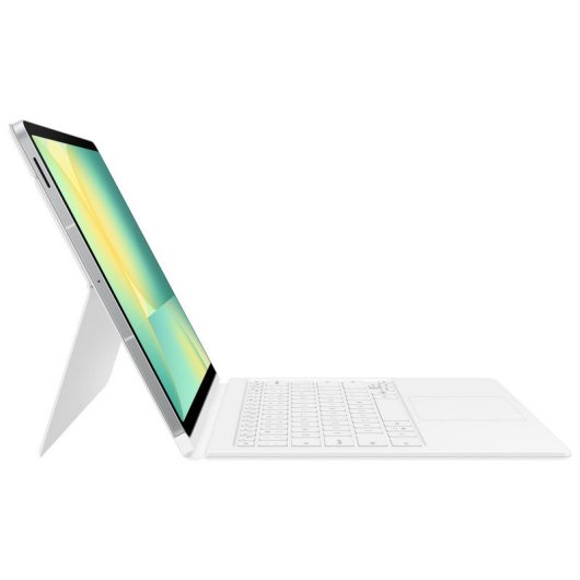 Samsung Book Cover AI Funda con Teclado Blanca para Galaxy Tab S10 FE Plus