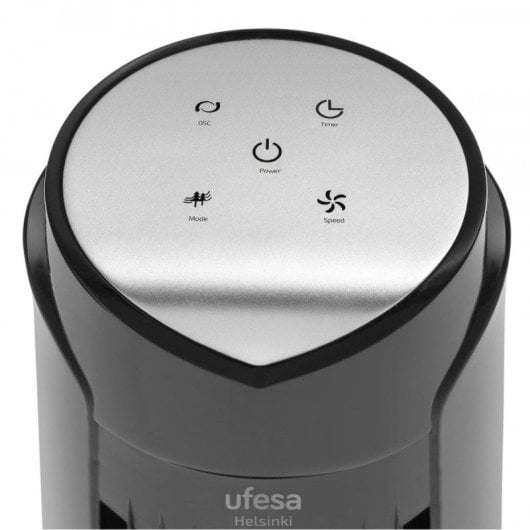 Ufesa Helsinki Ventoinha Torre com Ecrã Tátil LED e Comando à Distância 45W Preta