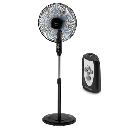 Ventoinha de Pé Ufesa Dakota 50W 40cm 3 Velocidades Comando Temporizador Oscilação