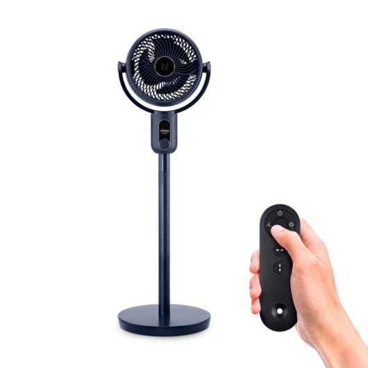 Ufesa Gdansk Ventilador de Sobremesa/Pie Circulador de Aire con Mando a Distancia Azul
