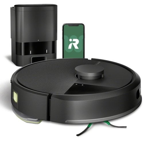 iRobot Roomba 105 Combo Robot Aspirador y Friegasuelos 7000Pa Negro + Base de Autovaciado