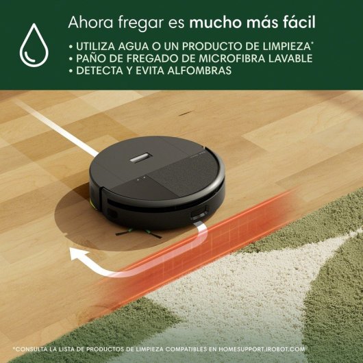 Aspirateur robot et laveur iRobot Roomba 205 Combo DustCompactor 7000 Pa Noir
