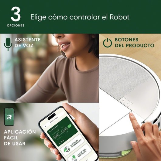 iRobot Roomba 205 Combo DustCompactor Robot Aspirador y Friegasuelos 7000Pa Blanco
