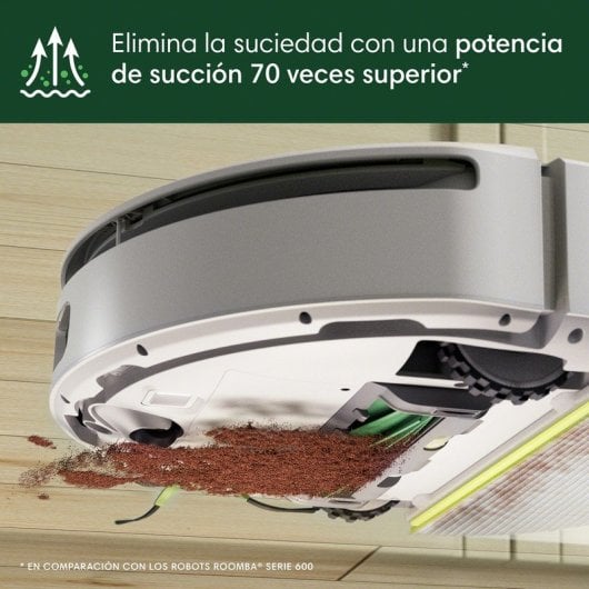 iRobot Roomba 205 Combo DustCompactor Robot Aspirador y Friegasuelos 7000Pa Blanco