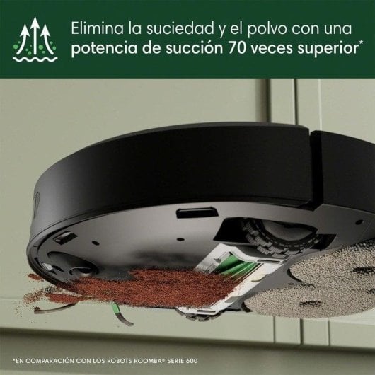 Aspirador Robô com Mopa iRobot Roomba 405 Combo Plus Com Esvaziamento Automatico Navegação LiDAR 7.000Pa