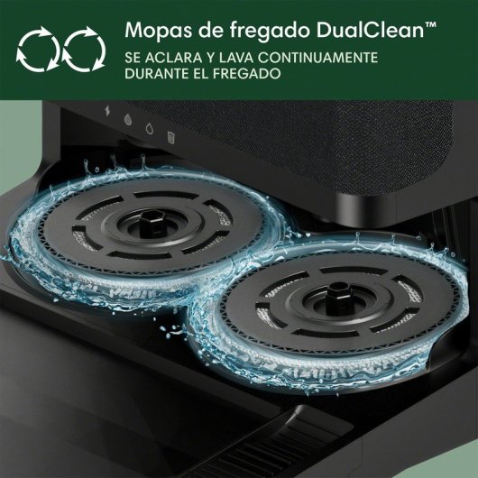 iRobot Roomba Plus 405 Combo Robot Aspirador con Base AutoWash Multifunción y Autolimpiable Negro