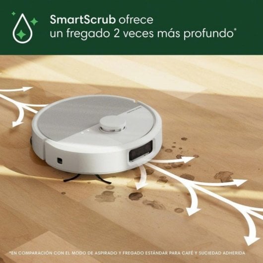 Robot Aspirapolvere e Lavapavimenti iRobot Roomba Plus 505 Combo Autosvuotamento Navigazione LiDAR 70x Suzione Controlli vocali IA