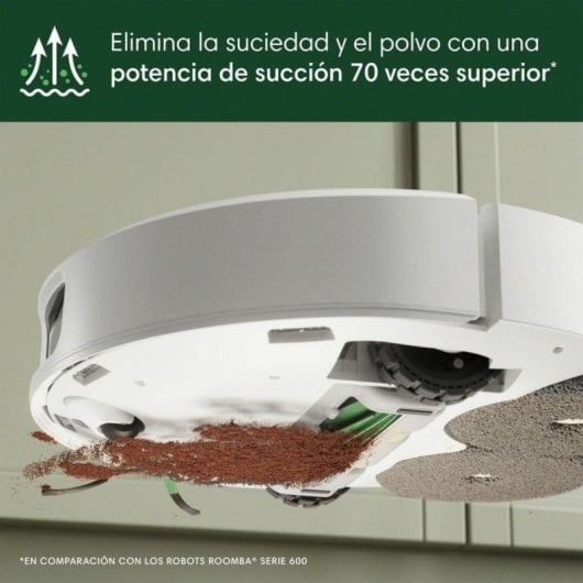 Robot Aspirapolvere e Lavapavimenti iRobot Roomba Plus 505 Combo Autosvuotamento Navigazione LiDAR 70x Suzione Controlli vocali IA