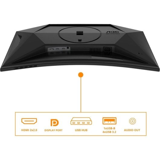 AOC C27G4ZXU 27" LED Fast VA FullHD 280Hz Altoparlanti Altezza Regolabile Adaptive Sync Curvo