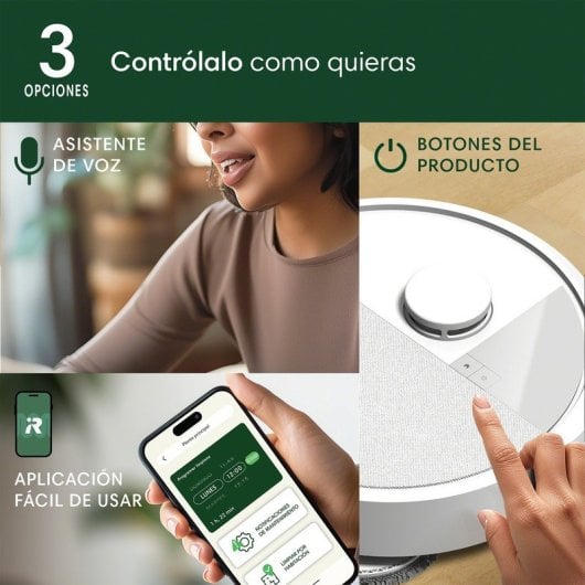 iRobot Roomba Plus 405 Combo Robot Aspirador con Base AutoWash Multifunción y Autolimpiable Blanco