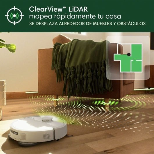 iRobot Roomba Plus 405 Combo Robot Aspirador con Base AutoWash Multifunción y Autolimpiable Blanco