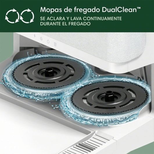 iRobot Roomba Plus 405 Combo Robot Aspirador con Base AutoWash Multifunción y Autolimpiable Blanco
