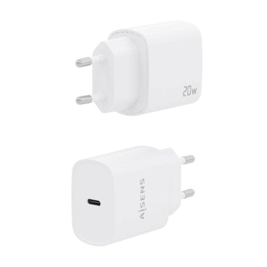 Aisens A110-0752 Cargador 20W USB-C PD3.0 1 Puerto 1xUSB-C Blanco