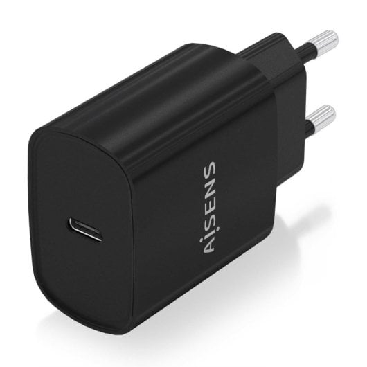 Aisens A110-0753 Cargador 20W USB-C PD3.0 1 Puerto 1xUSB-C Negro