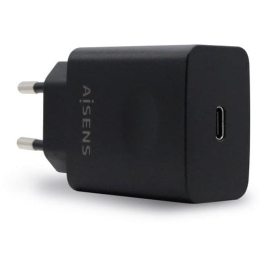 Chargeur Aisens ASCH-1PD20-BK USB-C PD3.0 1 port 1xUSB-C 20W Noir