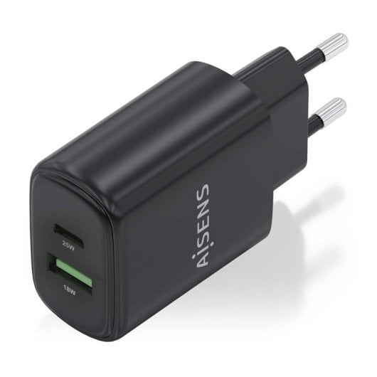 Chargeur Aisens A110-0912 25 W 1 x USB-C PD3.0 1 x USB-A QC3.0 Noir