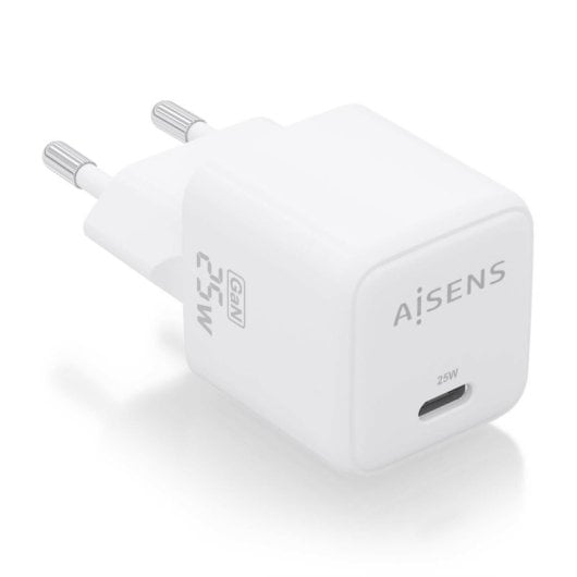 Aisens ASCH-25W1P012-W 25W GaN Ladegerät 1xUSB-C PD3.0 QC4.0 Weiß