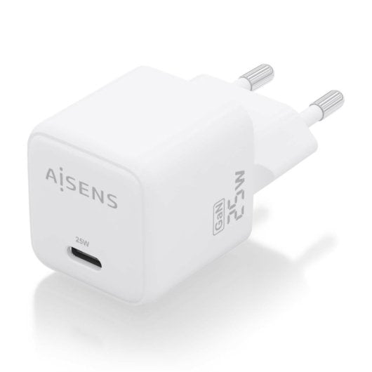 Aisens ASCH-25W1P012-W 25W GaN Ladegerät 1xUSB-C PD3.0 QC4.0 Weiß