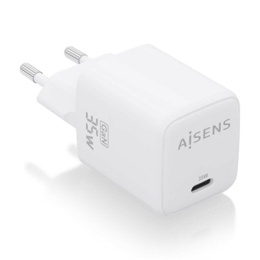 Aisens ASCH-35W1P016-W 35W GaN Ladegerät 1xUSB-C PD3.0 QC4.0 Weiß