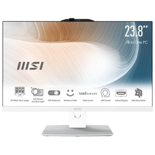 MSI Modern AM242P 12M-1867ES Intel Core i5-1235U/16 Go/SSD 500 Go/23,8"