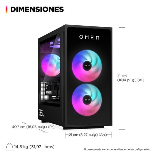 HP OMEN 35L Gaming Desktop GT16-0088ns AMD Ryzen 7 8700F/64GB/2TB SSD/RTX 5080