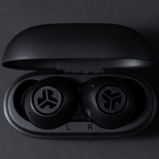 JLab Go Pop ANC Auriculares Bluetooth TWS con Cancelación Activa de Ruido Negro
