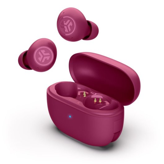 JLab Go Pop ANC Auriculares Bluetooth TWS com Cancelamento Ativo de Ruído Fúcsia