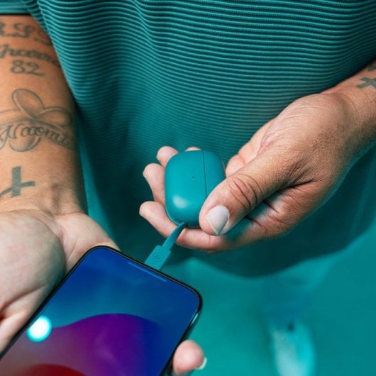 Casque Bluetooth JLab Go Pop ANC TWS avec suppression active du bruit Bleu sarcelle