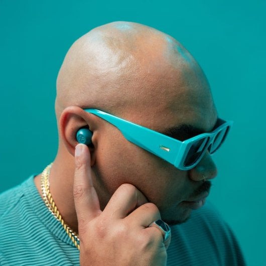 Casque Bluetooth JLab Go Pop ANC TWS avec suppression active du bruit Bleu sarcelle