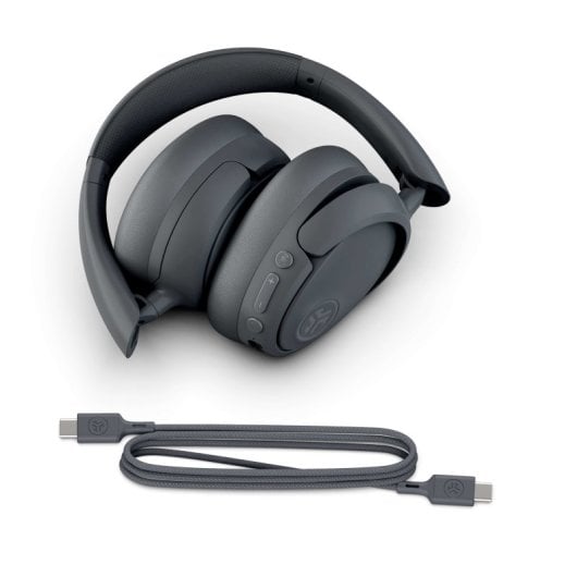 JLab JBuds Lux ANC Auriculares Bluetooth con Cancelación Activa de Ruido Híbrida Grafito