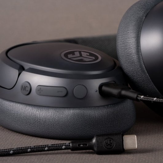 JLab JBuds Lux ANC Auriculares Bluetooth con Cancelación Activa de Ruido Híbrida Grafito