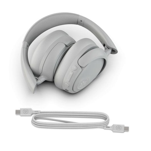 JLab JBuds Lux ANC Auriculares Bluetooth con Cancelación Activa de Ruido Híbrida Blanco