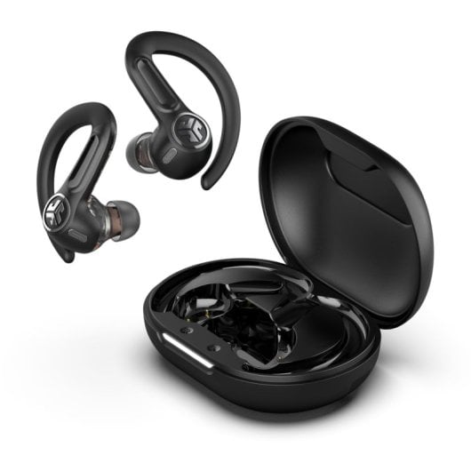 JLab Epic Sport ANC 3 Auriculares Deportivos Bluetooth con Cancelación Activa de Ruido Híbrida Negro
