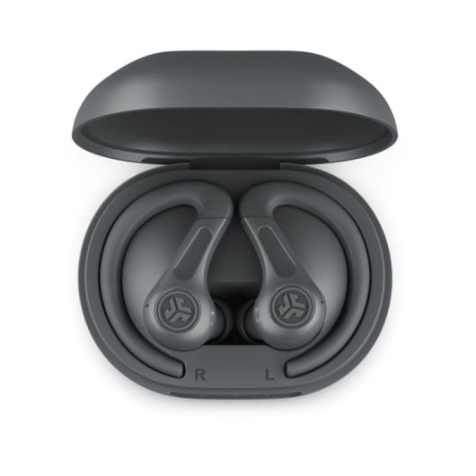 JLab JBuds Sport ANC 4 Auriculares Deportivos Bluetooth con Cancelación Activa de Ruido Grafito