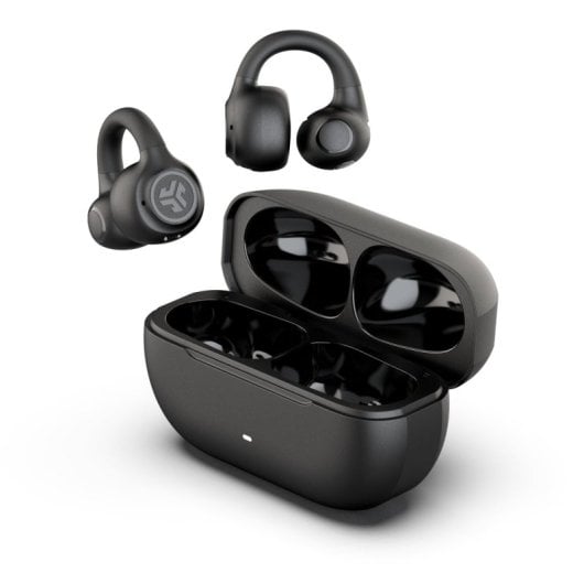 JLab Flex Auriculares Inalámbricos Abiertos con Diseño de Clip Negros