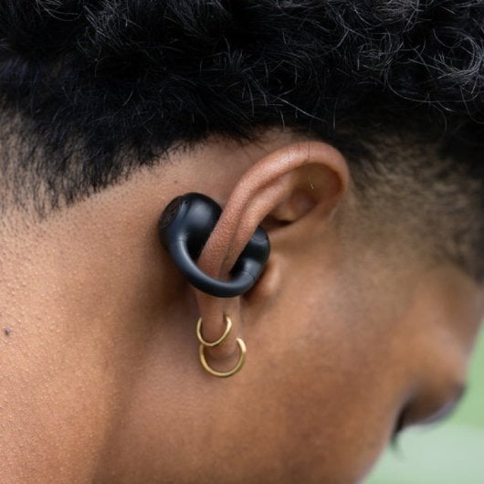 JLab Flex Auriculares Inalámbricos Abiertos con Diseño de Clip Negros