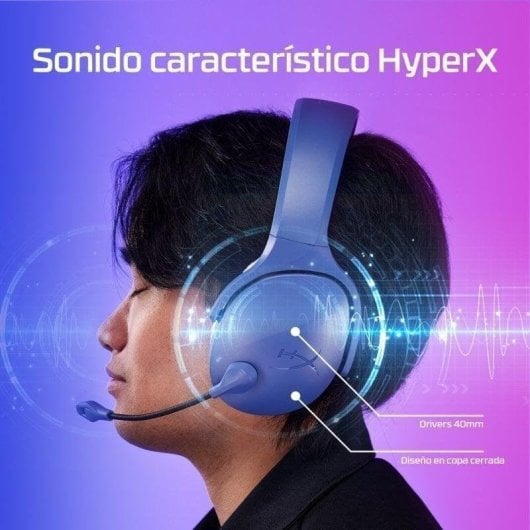 Auriculaires HyperX Cloud Jet sans fil Bluetooth 2.4 GHz Gaming avec micro noir