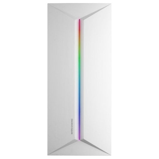 Boîtier PC Mars Gaming Mc-Blaze ATX avec ventilateur 80 mm et bande LED RGB avant blanche