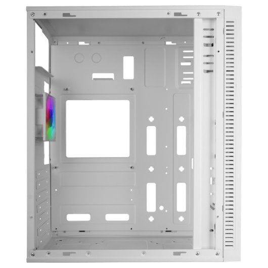Boîtier PC Mars Gaming Mc-Blaze ATX avec ventilateur 80 mm et bande LED RGB avant blanche
