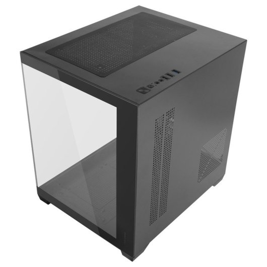 Mars Gaming MC-View2 Caixa Micro-ATX com Dois Vidros Temperados e Ventoinha FRGB 120mm Preta