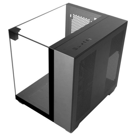 Mars Gaming Mc-visionm Caja Pc Compacta Microatx Triple Cristal Templado Doble Cámara Negro