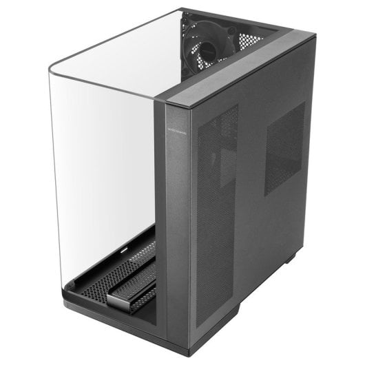 Boîtier PC Mars Gaming Mc-Infinio ATX incurvé en verre trempé, 2 ventilateurs 120 mm, USB-C, noir