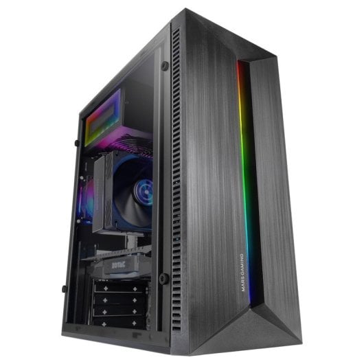 Mars Gaming Mc-blaze ATX PC Case 80mm Ventola Frgb Striscia LED RGB anteriore Nero