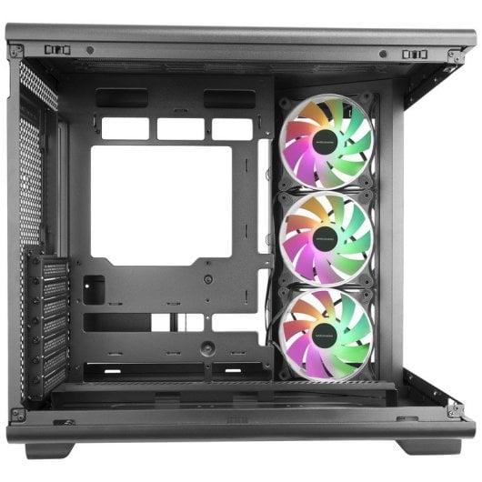 Mars Gaming Mc-rev Caja Pc Atx Doble Cristal Templado 3x Ventiladores Argb Invertidos 12cm Negro